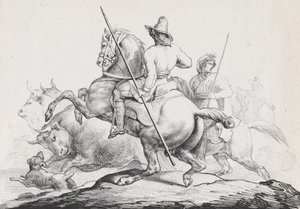 Slagtere i Rom, 1817. af Theodore Gericault