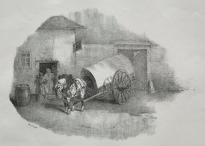 Kærrehest ud af snorene af Theodore Gericault