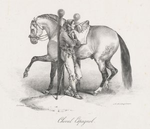 Spansk hest (A Spanish Horse) af Theodore Gericault