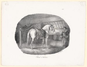Hannoveraner (A Hanoverian Horse) af Theodore Gericault
