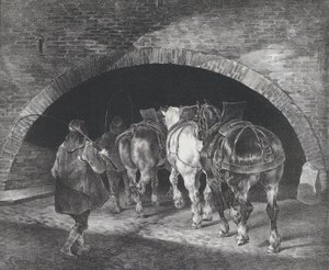 Indgang til Adelphi Wharf, 1821 af Theodore Gericault