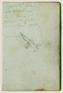 Figurstudier og inskriptioner af Theodore Gericault