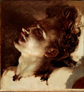 Hoved af en død ung mand Maleri af Jean Louis Theodore Gericault (1791-1824) 1800-tallet søn. 31x33 cm Rouen, Musee des Beaux Arts af Theodore Gericault