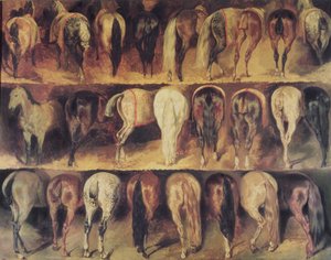 Hestes bagpart af Theodore Gericault