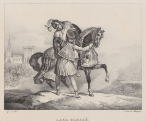 Lara er såret (Lara Wounded) af Theodore Gericault