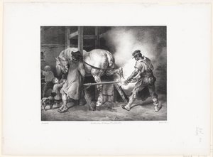 Le Maréchal flamand (Den flamske smed) af Theodore Gericault