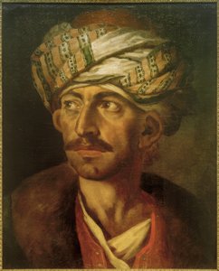 Mandsportræt (formodentlig Mustafa) af Theodore Gericault