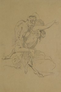 Nymfe og Satyr af Theodore Gericault