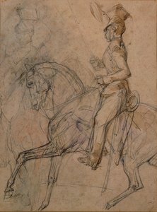 Officer for de polske Lancers af Theodore Gericault
