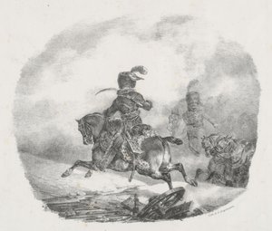 Officer i det lette artilleri i Kejserlig Garde (Light Artillery Officer of the Imperial Guard) af Theodore Gericault