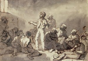 Fanger i en celle af Theodore Gericault