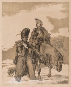 Hjemkomst fra Rusland, ca. 1818. af Theodore Gericault