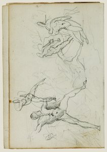 Undersøgelser af nøgne mænd i kamp af Theodore Gericault