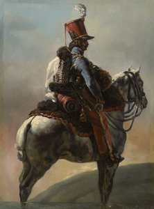 Studie efter "Husarernes Trompetist", c.1815?-27 af Theodore Gericault