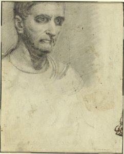 Studie af en mand [bagsiden] af Theodore Gericault