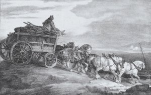 Kulvognen [sic.], 1821. af Theodore Gericault
