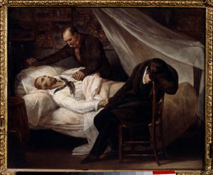 Maleren Theodore Gericaults død (1791-1824) 26. januar af Theodore Gericault