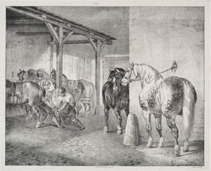Færgerens skur af Theodore Gericault