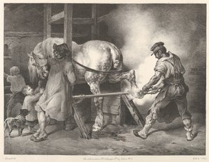 Den flamske hovslagersvend af Theodore Gericault