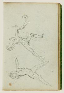 Tre studier af en bueskytte af Theodore Gericault