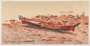 [Northwest Canoe], sandsynligvis 1884-86 eller
1903-14 (akvarel på papir)