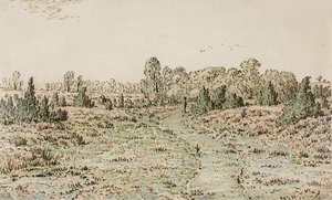 Gangsti i Barbizonnières, 1864 af Pierre Etienne Theodore Rousseau