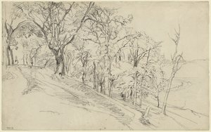 Skov i Boisrémond (recto); Hytte i en skov (verso)