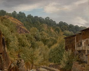 Auvergnes landskab af Theodore Rousseau