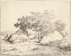 Plantens kirsebærtræ i Biau af Theodore Rousseau