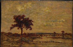 Marshlands, ikke dateret (olie på træpanel)