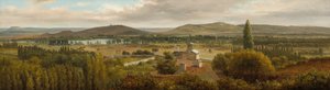 Panoramalandskab nær Moselfloden, ca. 1830.