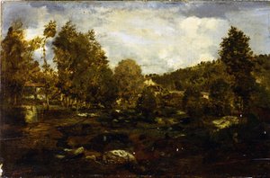 Tiffauge-dalen af Pierre Etienne Theodore Rousseau
