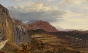 Udsigt over Saleve, nær Genève af Theodore Rousseau