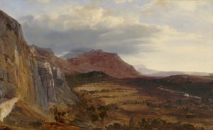 Udsigt over Saleve, nær Genève, 1834.