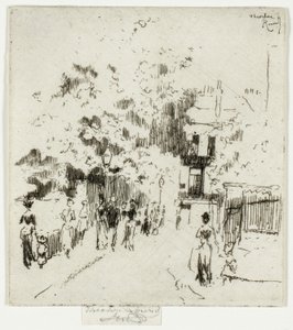 Helligdag, hjørnet af Beaufort Street, Chelsea af Theodore Roussel