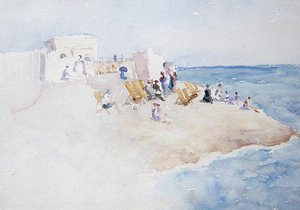 Badestation ved St. Leonards-on-Sea af Theodore Roussel