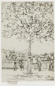 Chelsea Embankment, juni, 17.00, 1889 af Theodore Roussel