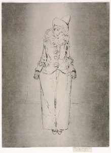 Pierrot en Pied, Portræt af Lady A. C. af Theodore Roussel