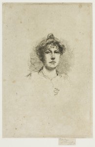 Portræt af Miss Edith Austin af Theodore Roussel
