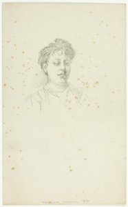Skitse af Edith Austin af Theodore Roussel