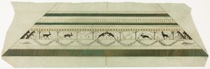Ramme med mønster af hjort og blomster (nederste rammeafsnit) af Theodore Roussel