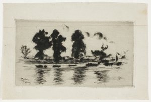 Themsen, aften af Theodore Roussel