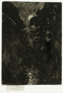 Træer i måneskin af Theodore Roussel