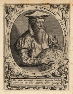 Gerardus Mercator, geograf. af Theodore de Bry