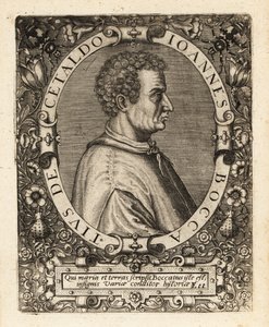 Giovanni Boccaccio, italiensk forfatter. af Theodore de Bry