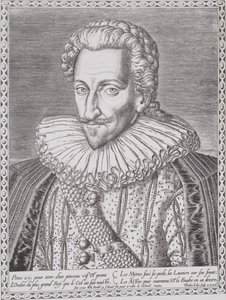 Henri IV (1553-1610) som konge af Navarra, 1589 af Theodore de Bry