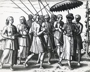 Indbyggere på Sumatra, af Theodor de Bry (1528-1598), gravering af Theodore de Bry