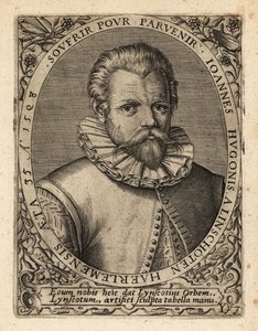 Jan Huyghen van Linschoten, hollandsk protestantisk købmand. af Theodore de Bry