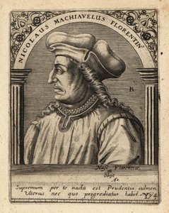 Machiavelli, italiensk diplomat. af Theodore de Bry