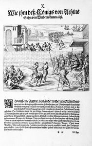 Offer til kongen, 1606 af Theodore de Bry